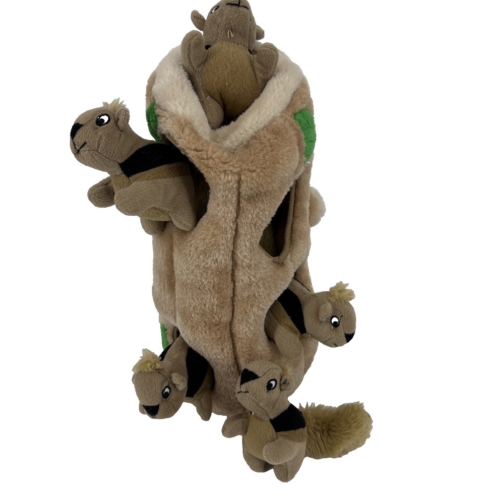 Outward Hound Hide-A-Squirrel Dog Toy – Interactive 5‑in‑1 Plush Puzzle